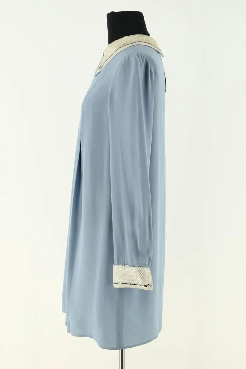 Robe Prada Bleu en Soie