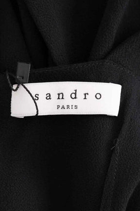 Robe Sandro Noir en Viscose