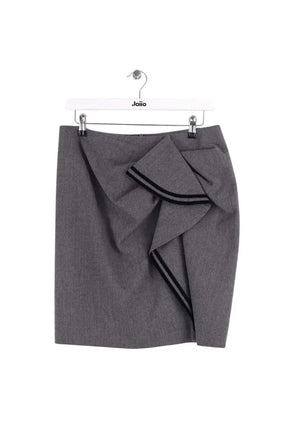 Jupe Tara Jarmon Gris en Laine, taille L - Seconde Main