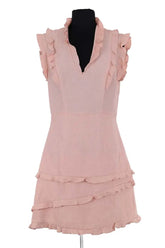 Robe Sandro Rose en Synthétique, taille M - Seconde Main