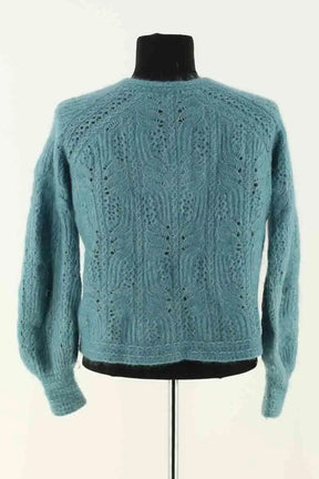 Cardigan Sézane Bleu en Laine