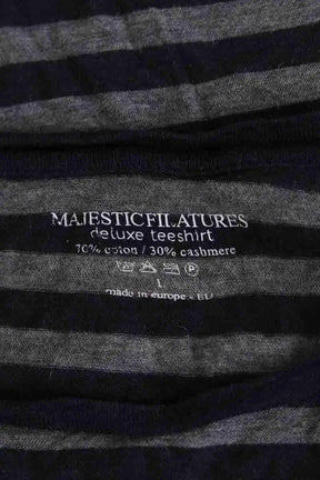 Top Majestic Filatures Gris en Coton