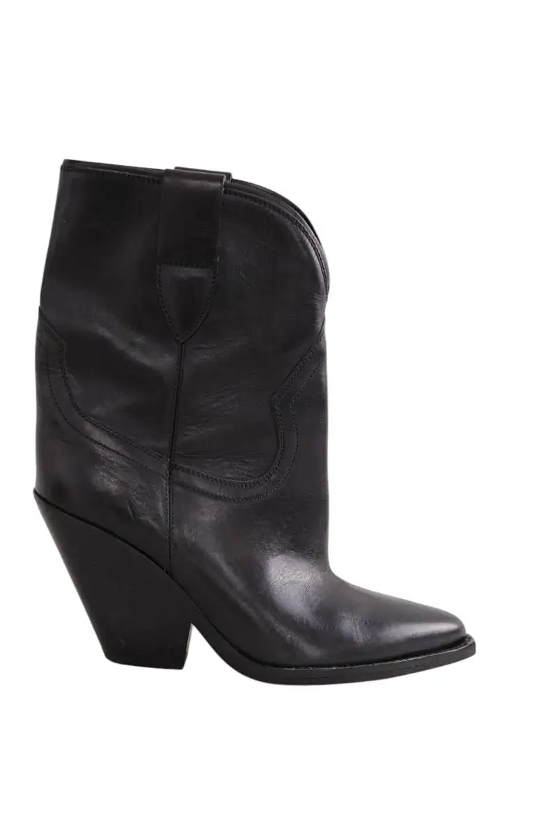 Boots Isabel Marant Noir en Cuir, taille 38 - Seconde Main