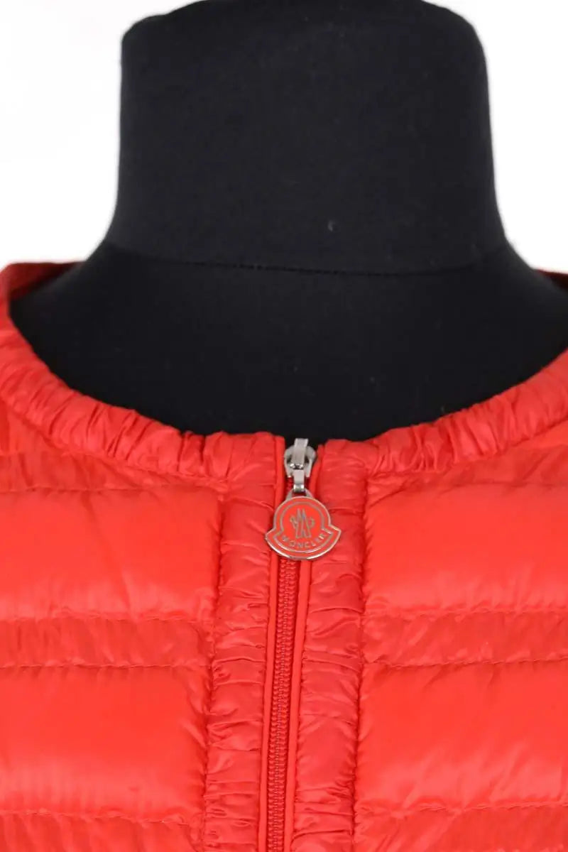 Doudoune Moncler Rouge en Fourrure