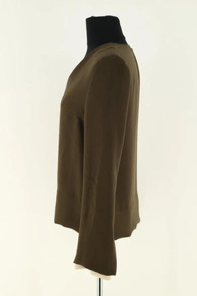 Blouse Claudie Pierlot Kaki en Synthétique