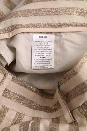 Pantalon large Momoni Doré en Lin