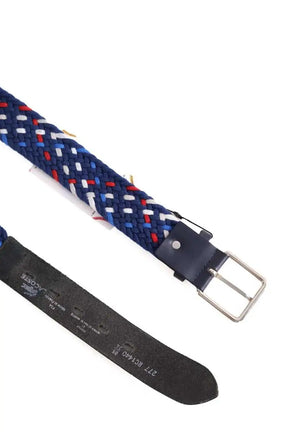 Ceinture Lacoste Bleu en Tissu