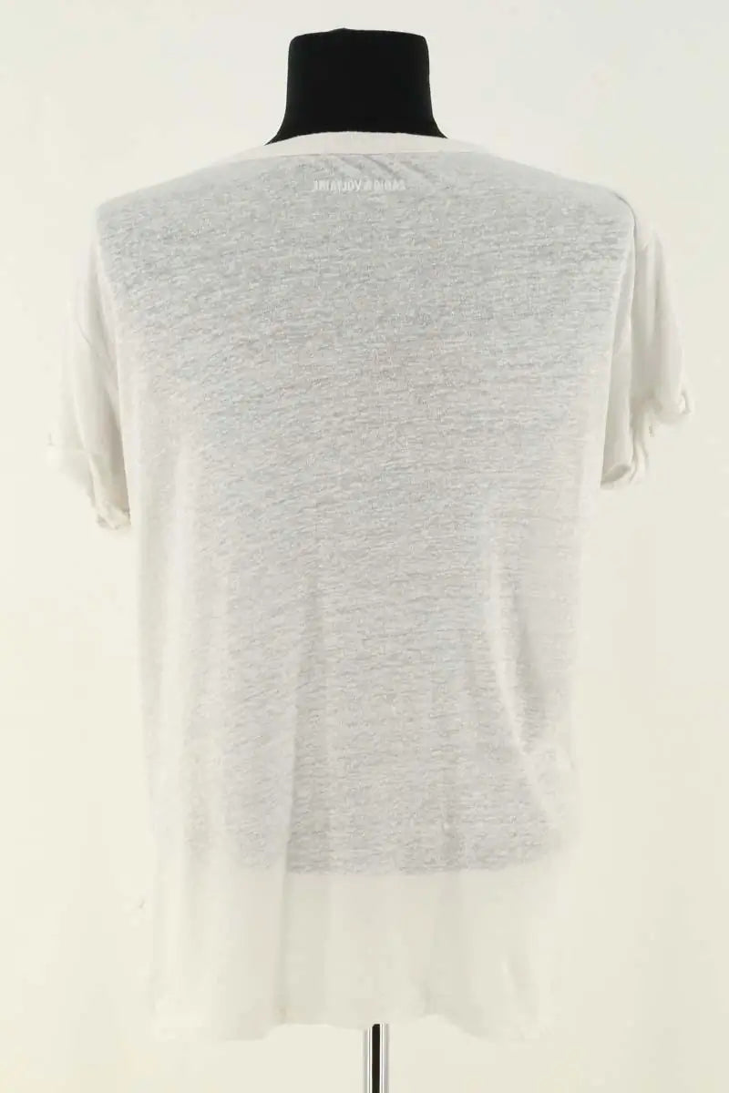 T-shirt Zadig & Voltaire Blanc en Lin