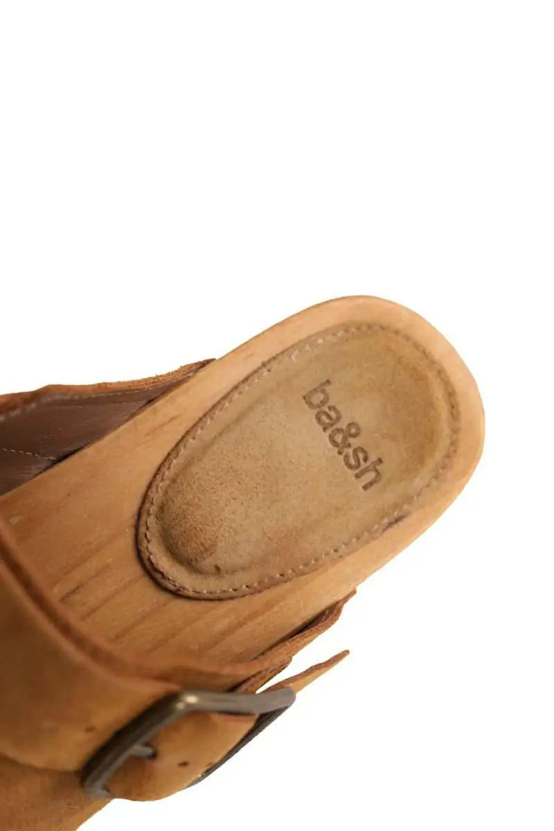 Sabots Ba&Sh Camel en Daim