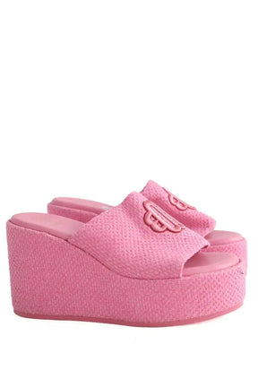Mules Maje Rose en Tissu