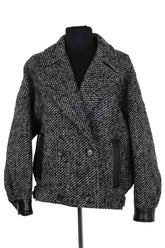 Veste Maje Gris en Laine, taille XS - Seconde Main