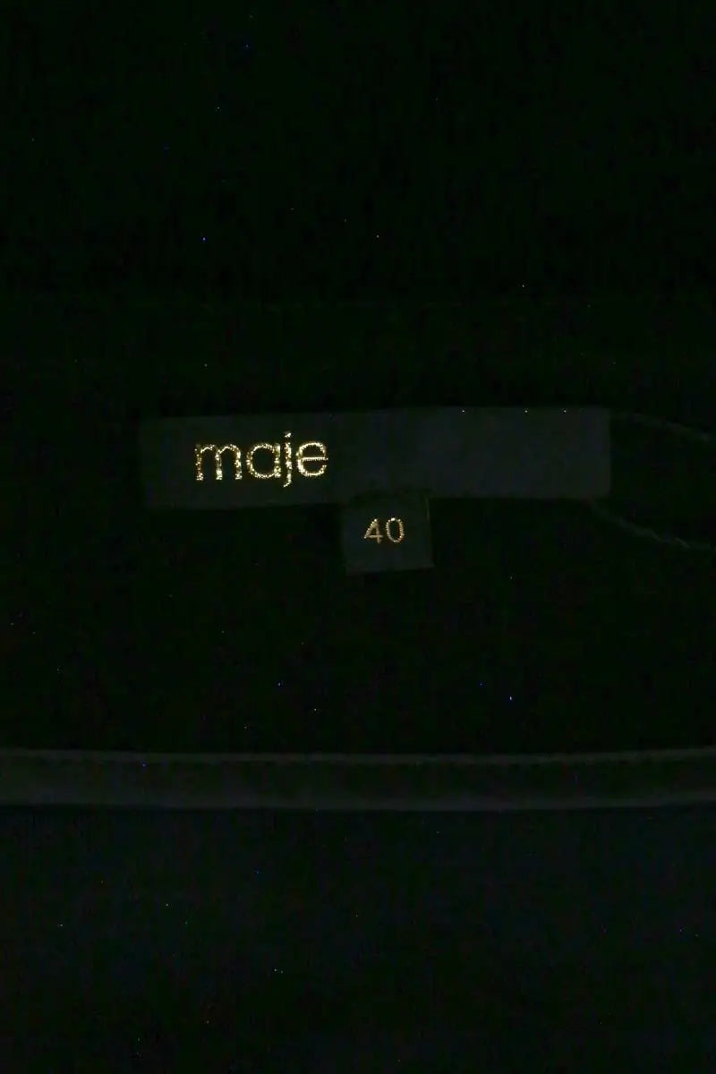 Mini jupe Maje Noir en Synthétique