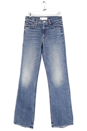 Jean droit Mother Bleu en Coton, taille XS - Seconde Main