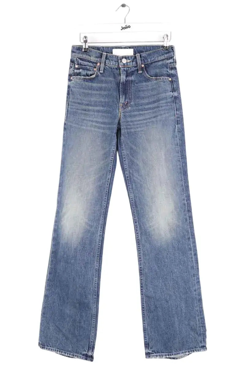 Jean droit Mother Bleu en Coton, taille XS - Seconde Main