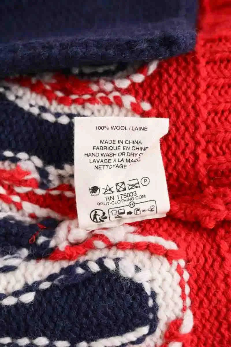 Cardigan BRUT Bleu en Laine