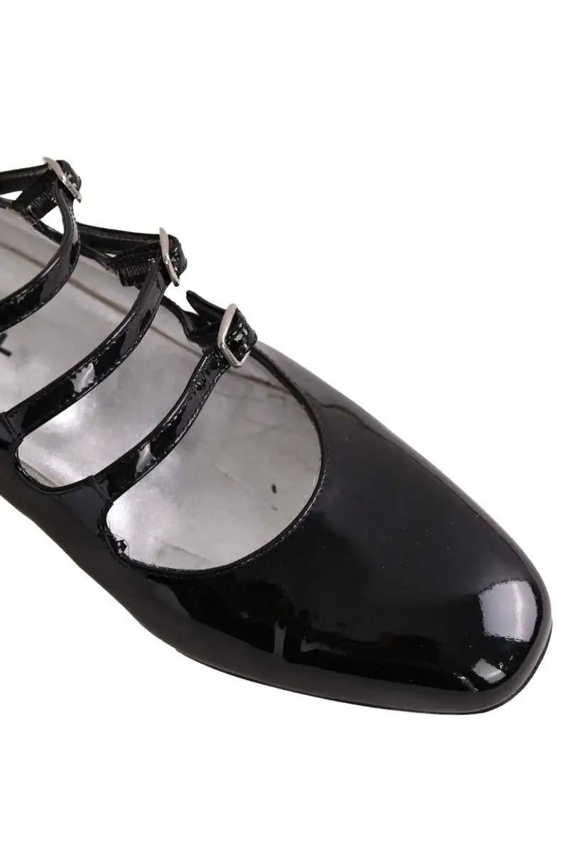Talons Carel Noir en Cuir
