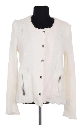 Veste Iro Blanc en Coton, taille M - Seconde Main