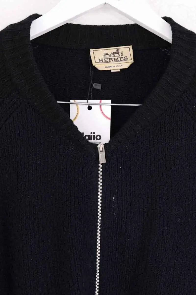 Gilet Hermès Bleu en Cachemire