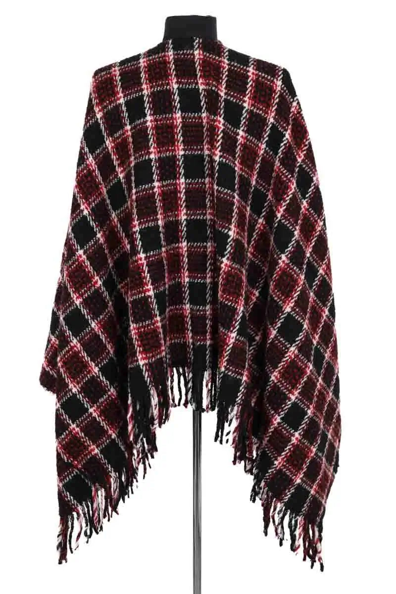 Poncho Maje Rouge en Synthétique