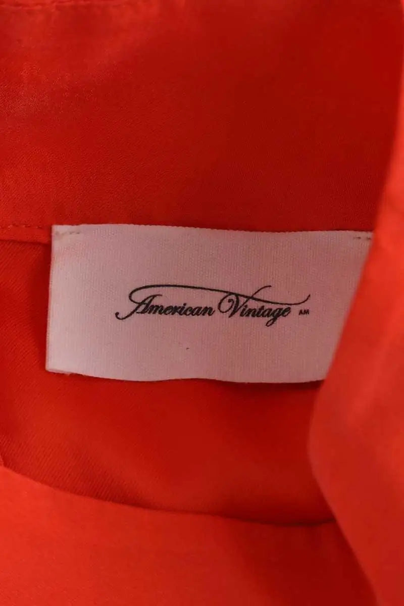 Robe American Vintage Orange en Synthétique
