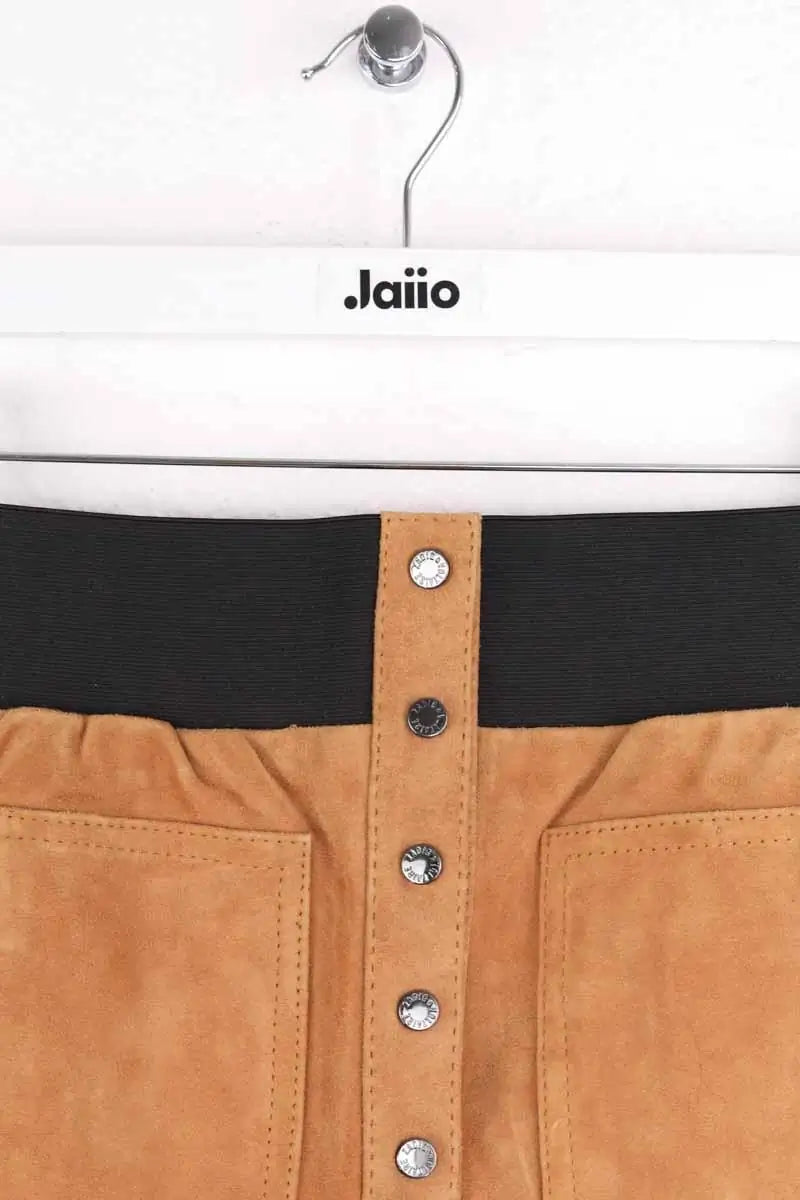 Mini jupe Zadig & Voltaire Junk Suede Camel en Daim