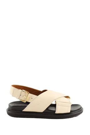 Mules Marni Fussbett Ecru