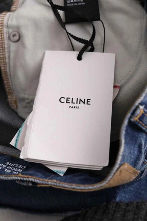 Jean slim Celine Bleu en Coton
