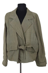 Veste Margaux Lonnberg Kaki en Viscose, taille XS - Seconde Main