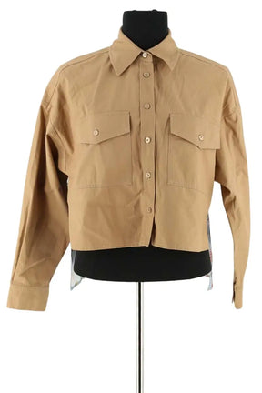 Chemise Max Mara Camel en Coton, taille XS - Seconde Main