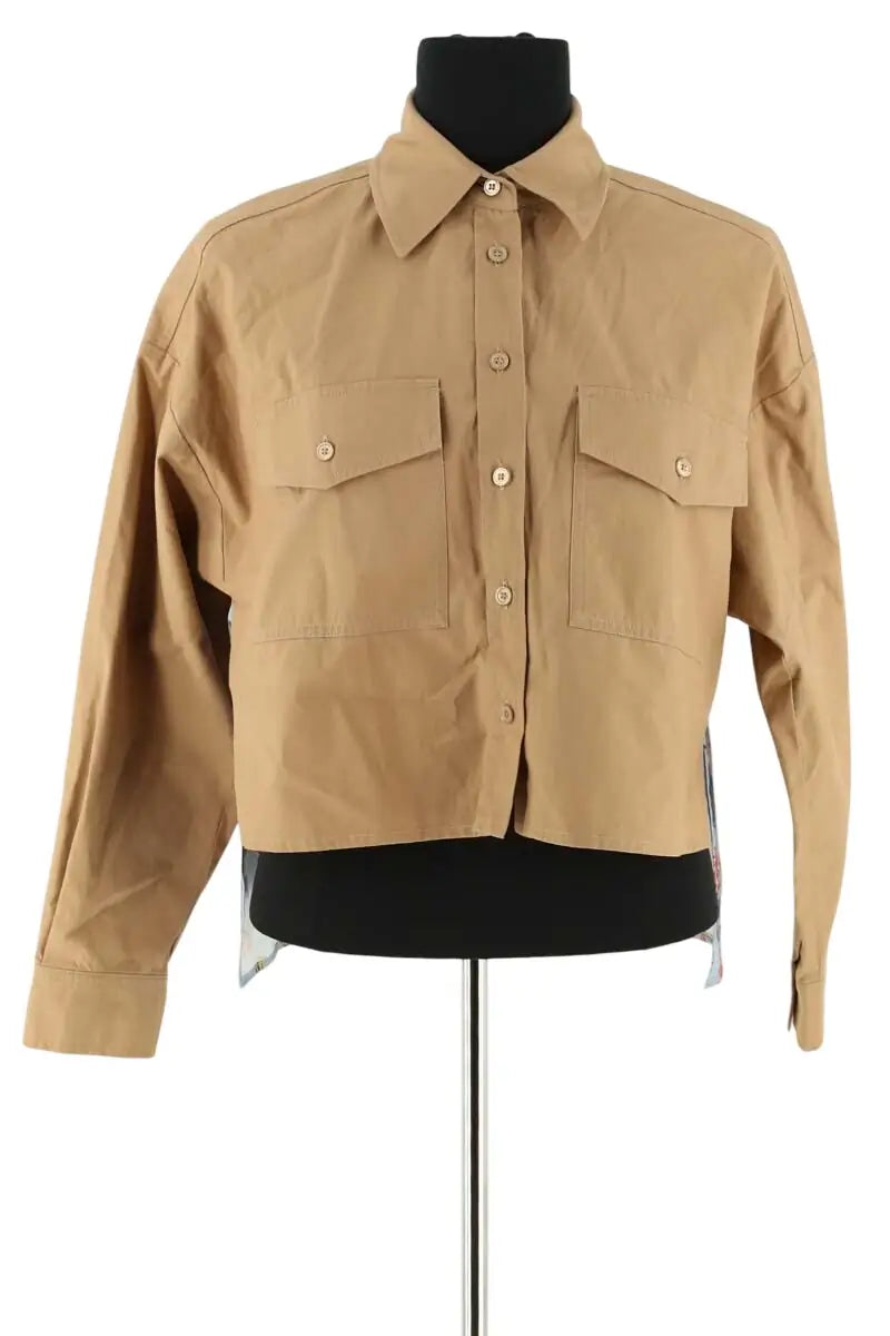 Chemise Max Mara Camel en Coton, taille XS - Seconde Main