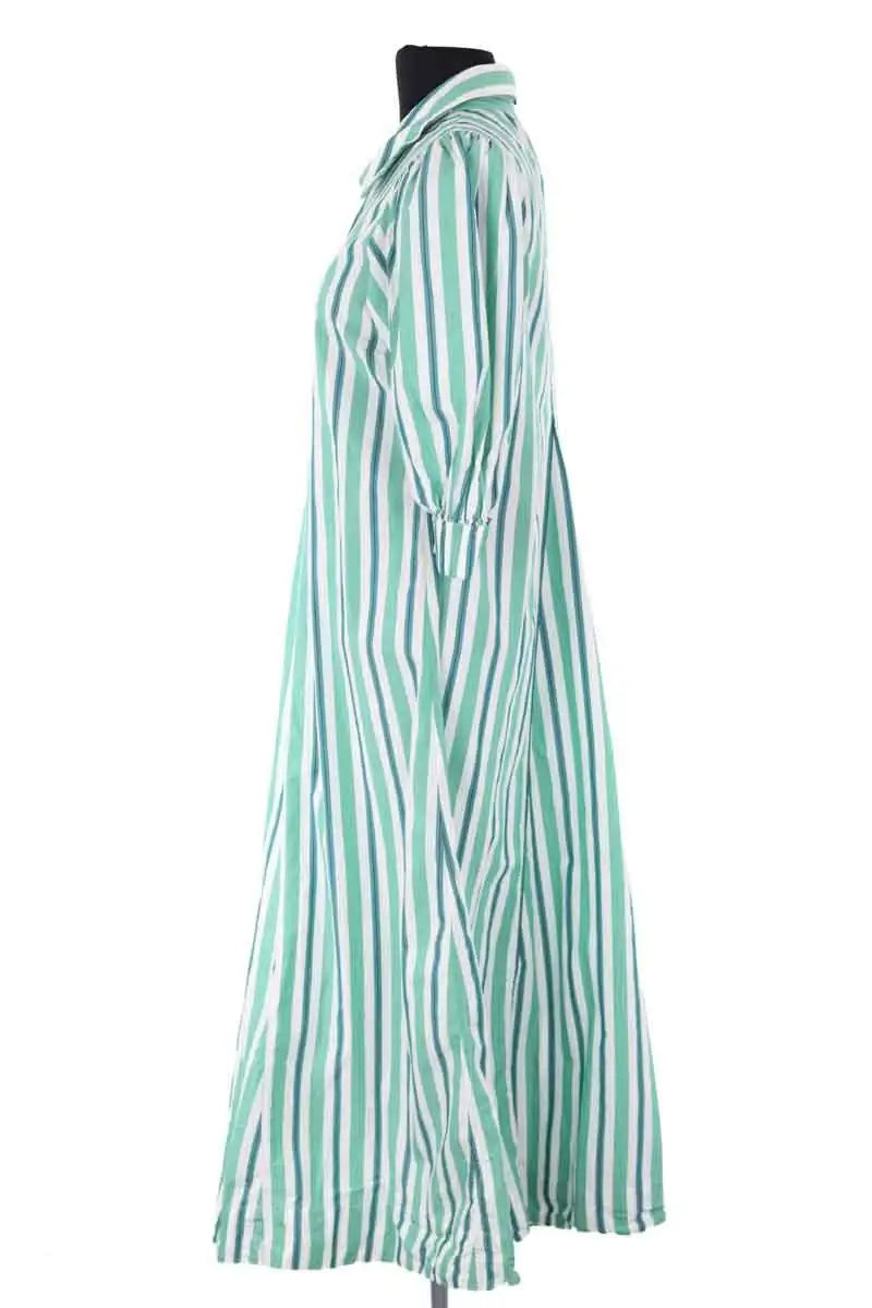 Robe Ganni Vert en Coton