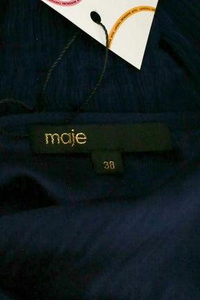 Robe Maje Bleu en Synthétique