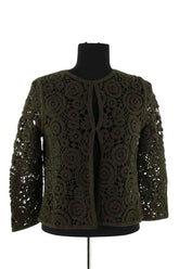 Gilet Liu Jo Kaki en Coton, taille M - Seconde Main