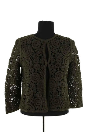 Gilet Liu Jo Kaki en Coton, taille M - Seconde Main