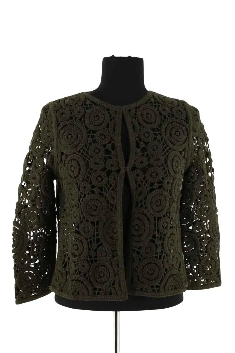 Gilet Liu Jo Kaki en Coton, taille M - Seconde Main