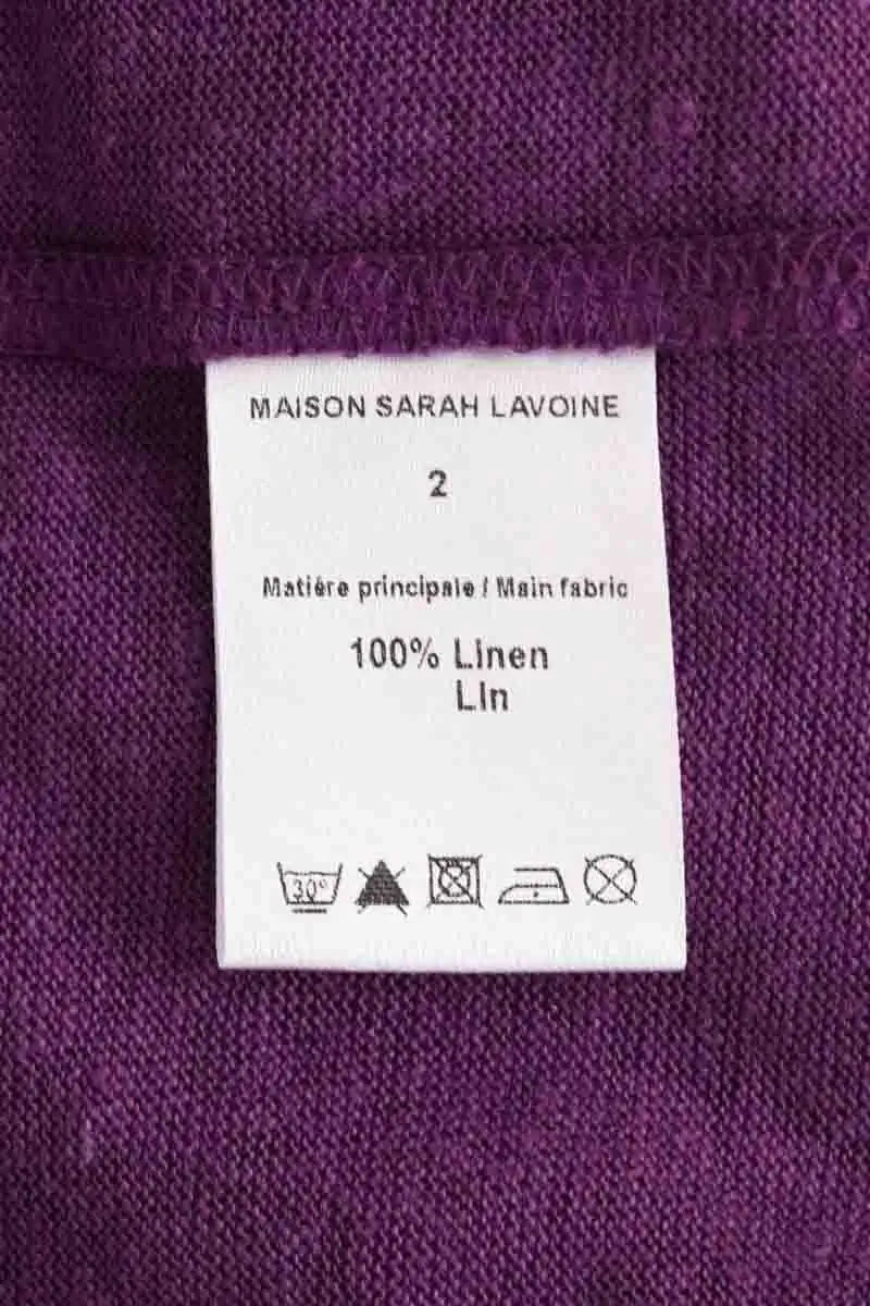 T-shirt Maison Sarah Lavoine Violet en Lin