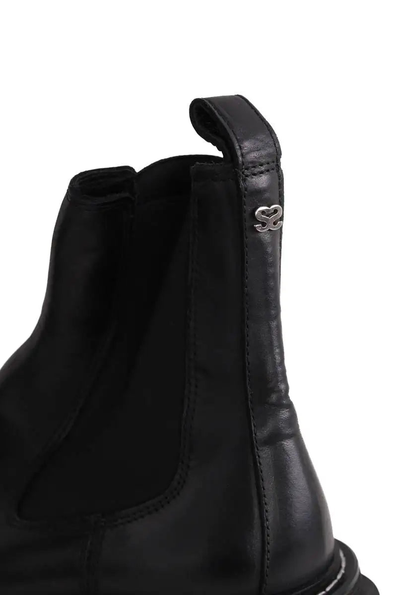 Boots Sandro Noir en Cuir