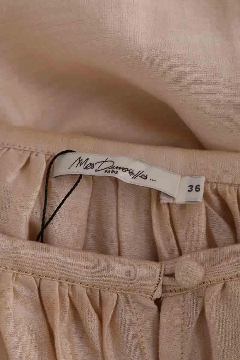 Blouse Mes Demoiselles Onagre Beige en Coton