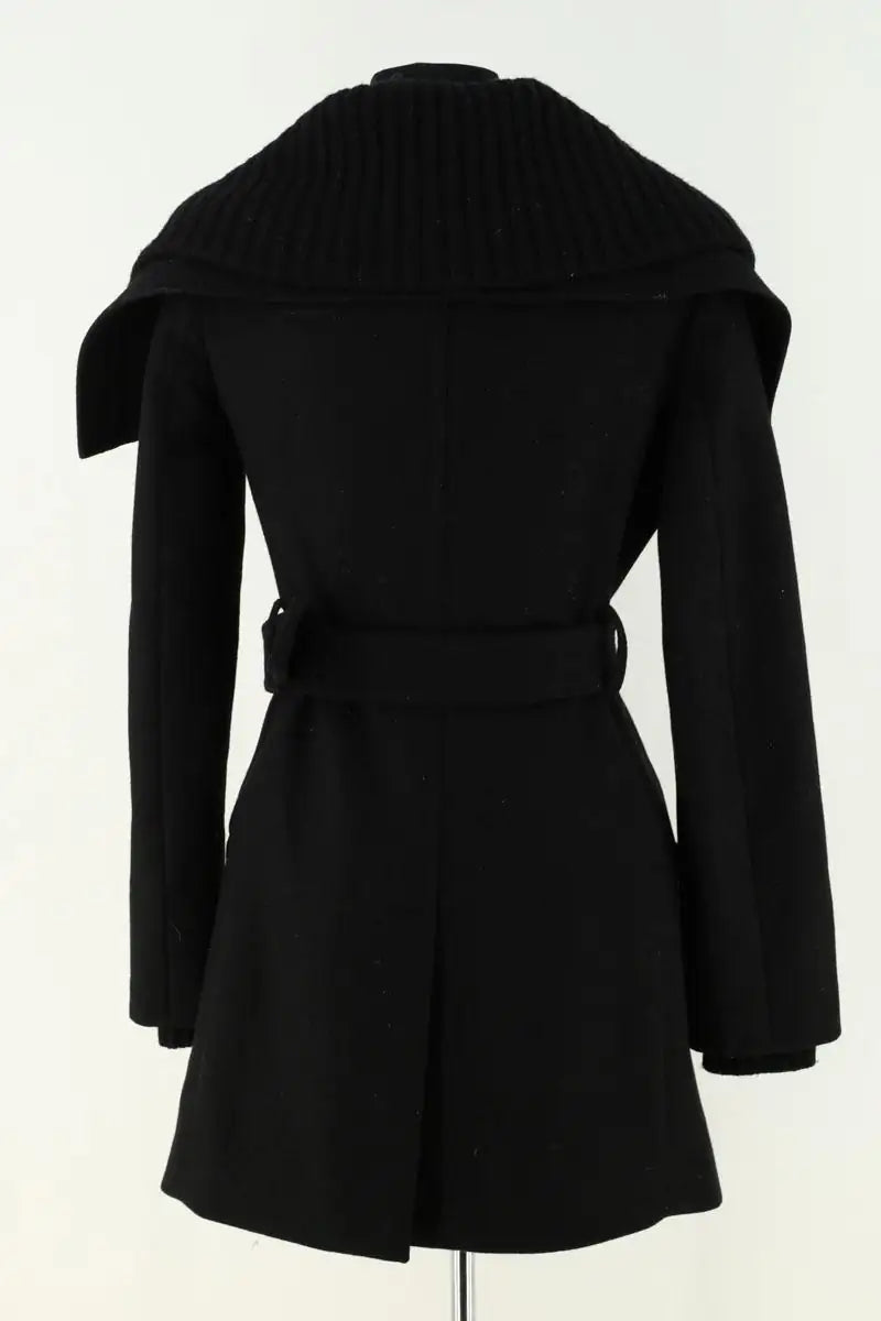 Manteau Pinko Noir en Laine