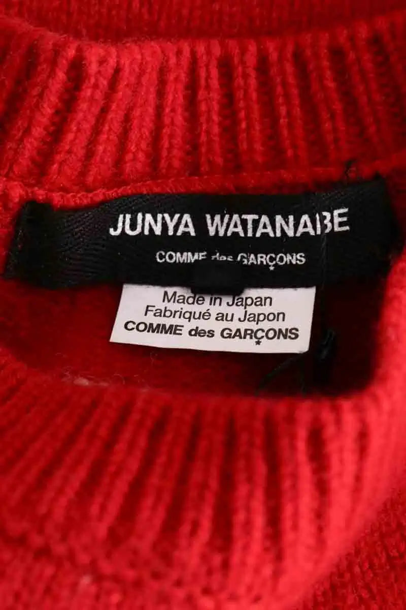 Pull Junya Watanabe Rouge en Laine