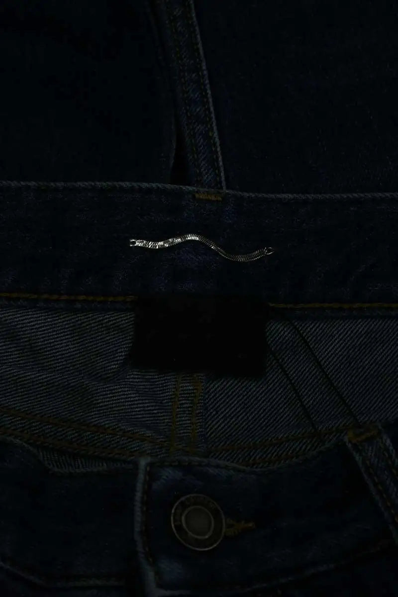 Jean droit Saint Laurent Bleu en Coton