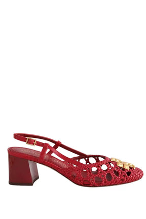 Talons Tory Burch Rouge en Cuir, taille 38 - Seconde Main