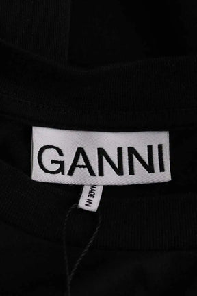 T-shirt Ganni Noir en Coton