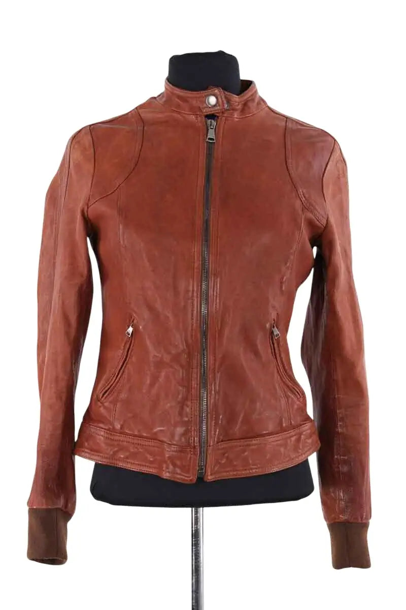 Blouson Dolce & Gabbana Marron en Cuir, taille XS - Seconde Main
