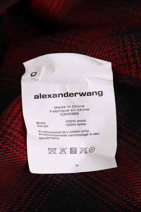 Mini short Alexander Wang Rouge en Laine