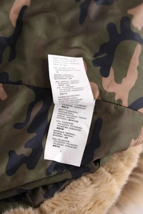 Manteau Pinko Kaki en Synthétique