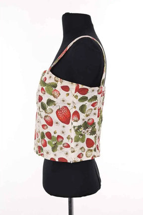 Top sans manche Rouje Multicolore en Coton