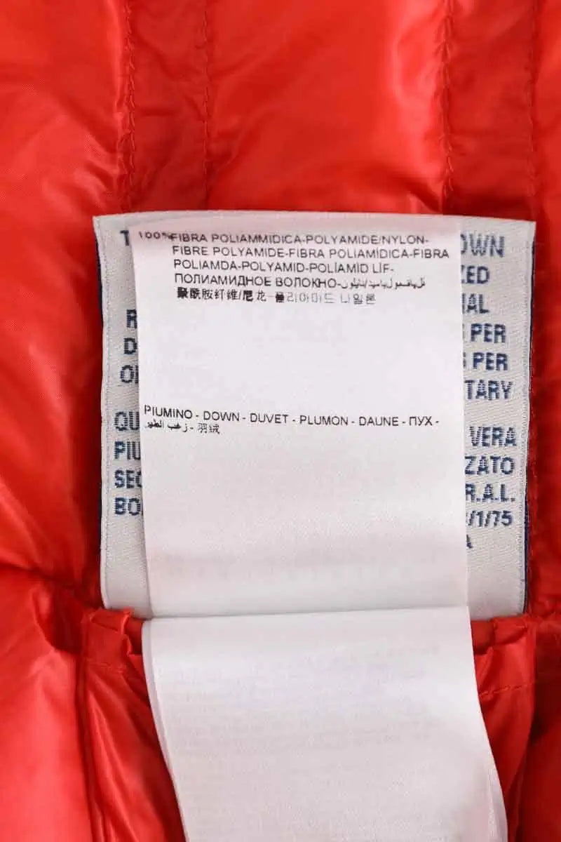 Doudoune Moncler Rouge en Fourrure
