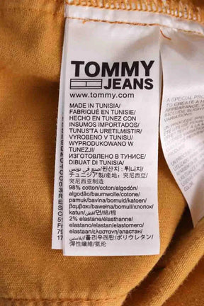 Veste Tommy Hilfiger Jaune en Coton