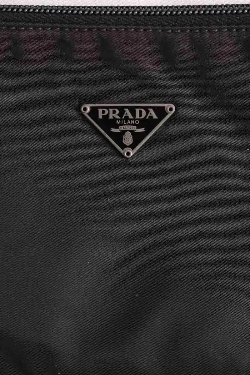 Mini sac Prada Cleo Noir en Tissu